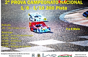 2º PROVA DO CAMPEONATO NACIONAL FEPRA 1/8 E 1/10 PISTA